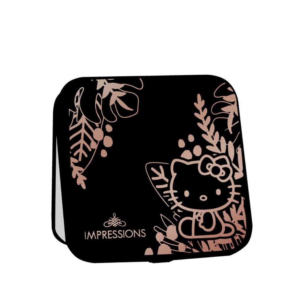 Impressions x Hello Kitty Black & Rose Gold Compact Mirror